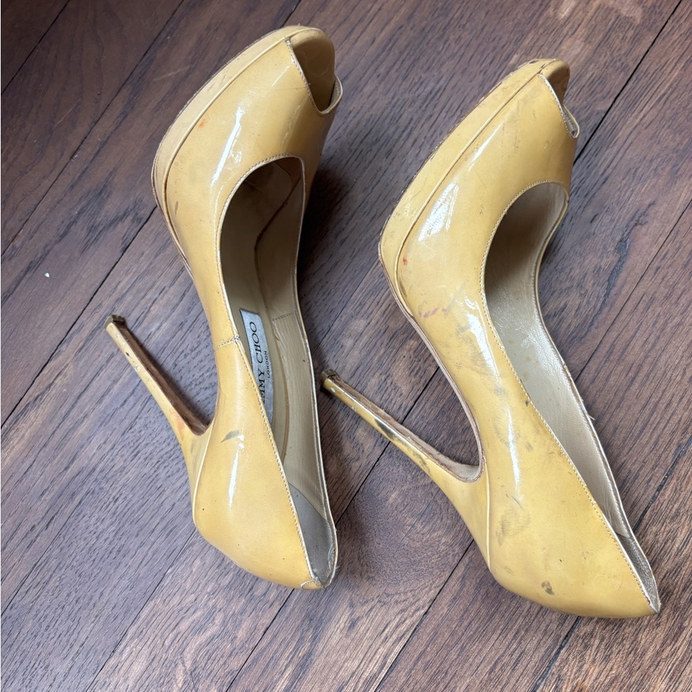 Jimmy Choo peep toe stilettos - Picture 5 of 9